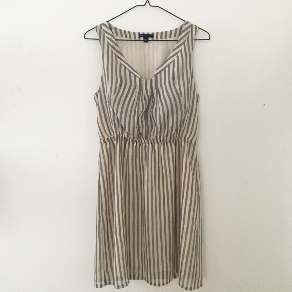 Sleeveless Striped Dress
